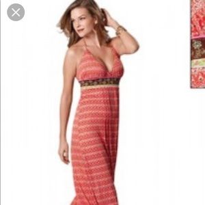 NWOT Long Halter Maxi Dress